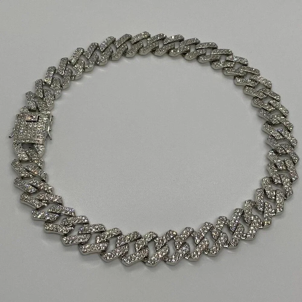 20 Mm Iced Out Prong Cuban 9 B 73